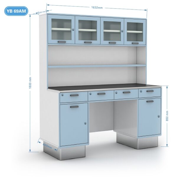 Western medicine cabinet， clinic medical pharmacy display cabinet， treatment room disposal table，hospital drug dispensing cabinet shelf